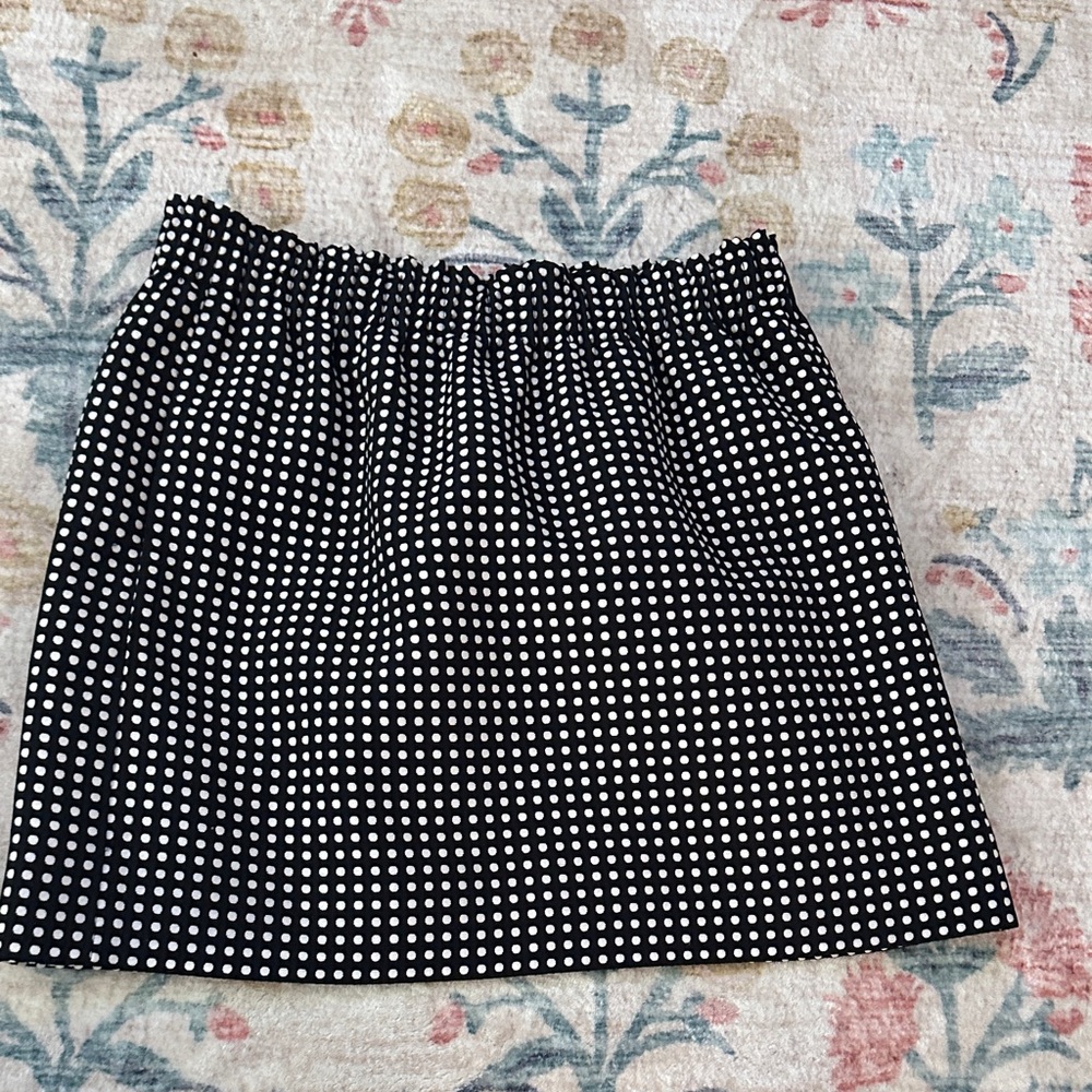 J. Crew Black and White Mini Skirt